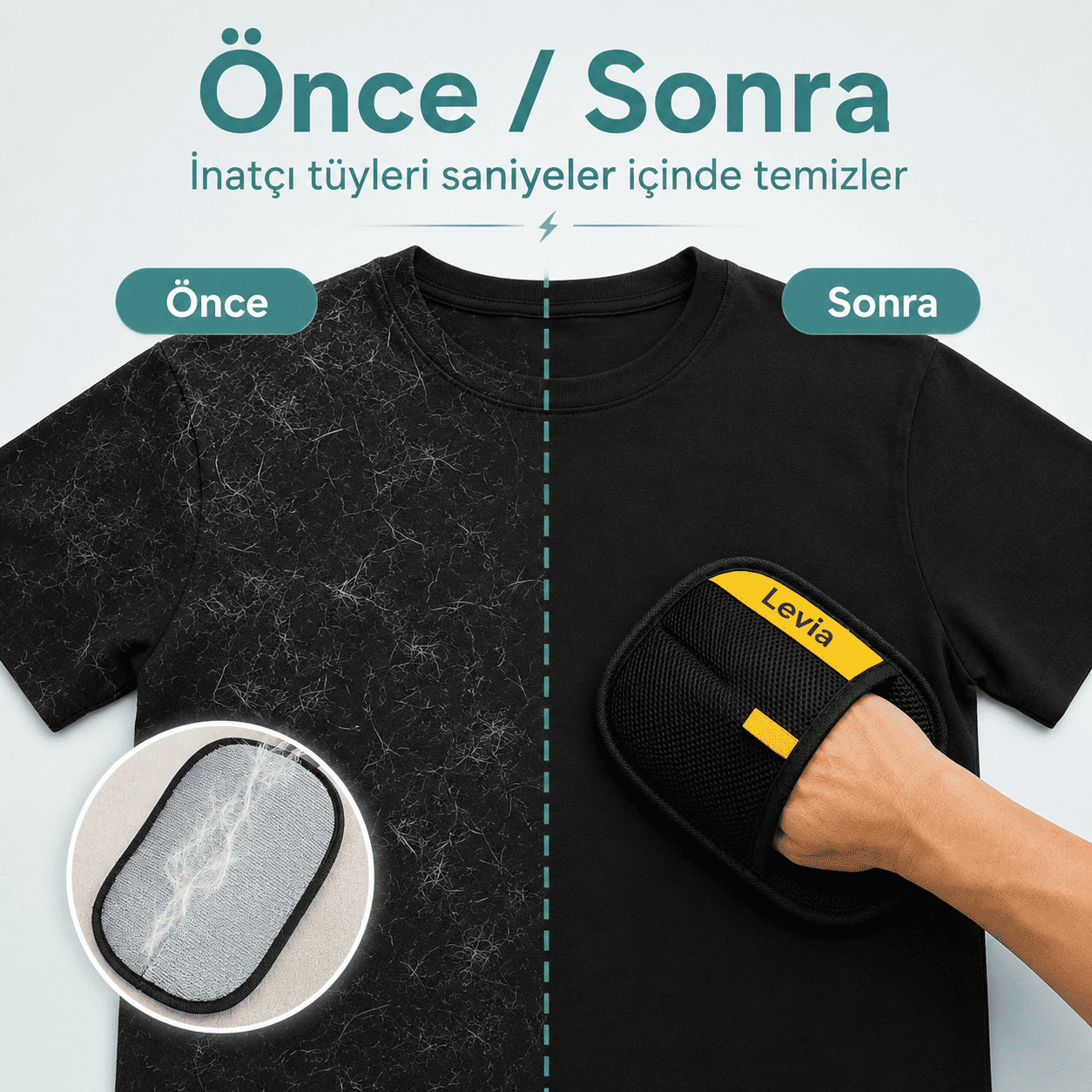 Levia™ Statik TüySil - Dökülen Tüylere Anında Veda