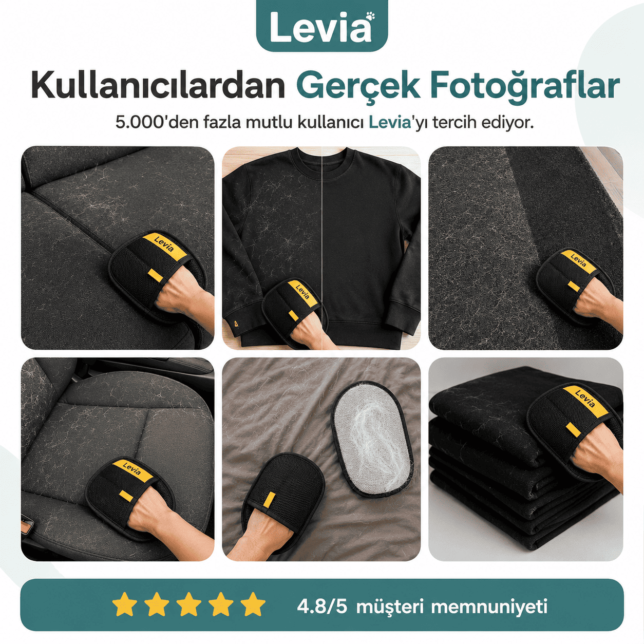 Levia™ Statik TüySil - Dökülen Tüylere Anında Veda