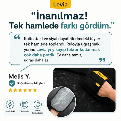 Levia™ Statik TüySil - Dökülen Tüylere Anında Veda